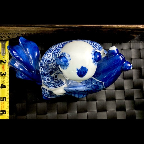 Large Ceramic Buddha | Feng Shui Maitreya Buddha Sitting Koi Lucky God Statue - Picture 5 of 13